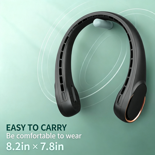 Hands-Free Neck Hanging Air Cooling Fan for Summer Outdoor