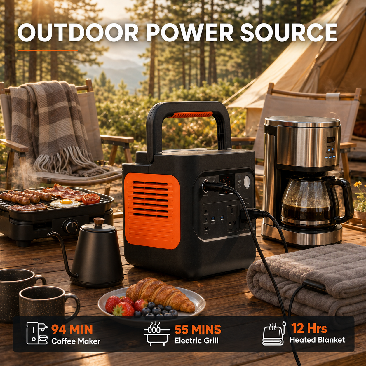 1070Wh Solar Generator Kit + FREE 200W Solar Panel (Limited BOGO)