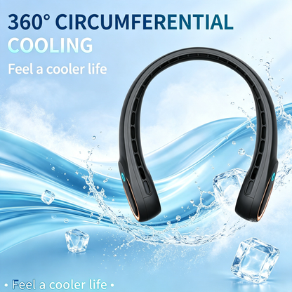 Hands-Free Neck Hanging Air Cooling Fan for Summer Outdoor